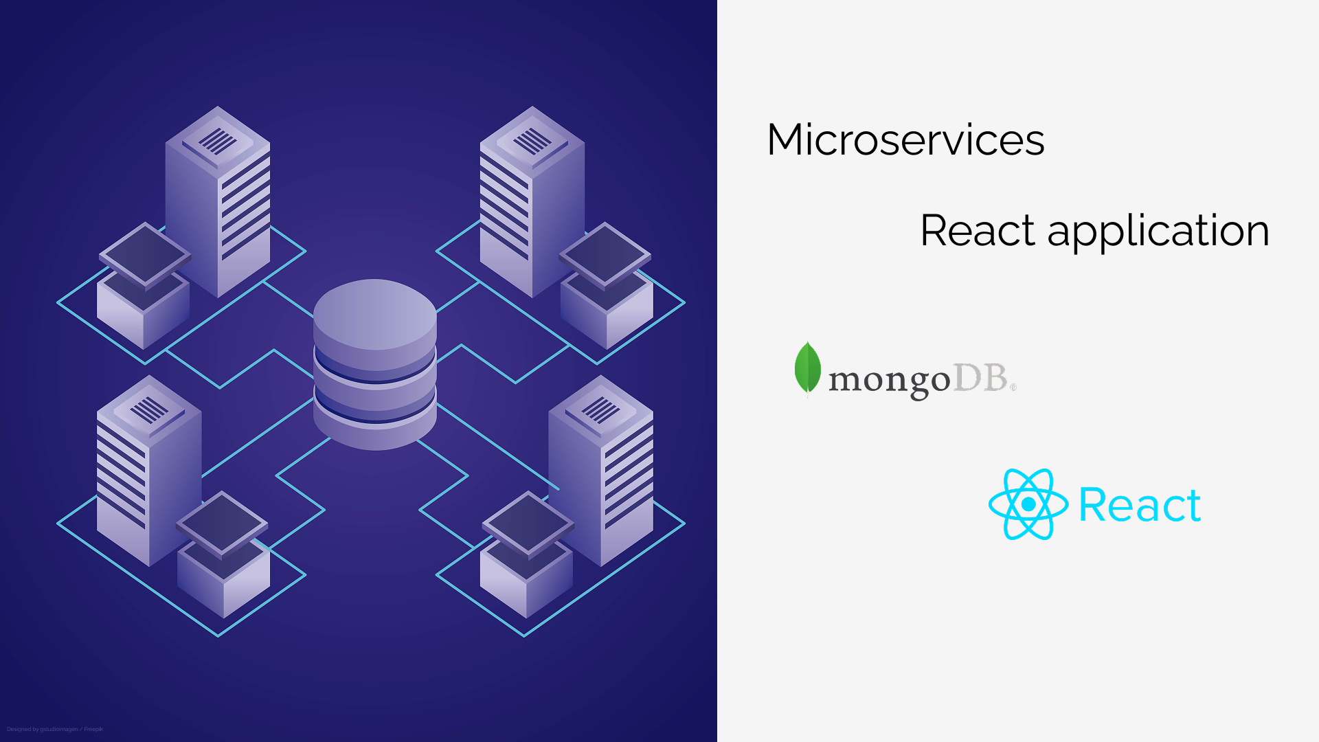 Développement d'une application web React et d'une API avec une architecture en microservices
